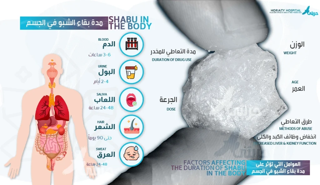 مدة بقاء الشبو في الجسم